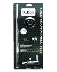 Blusani WC-kranin liitäntäsarja kromi BT01101