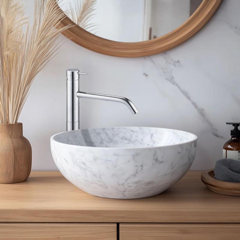 Waterevolution Flow pesuallashana korkea juoksuputki pesualtaille, mukaan lukien click plug kromi T11501