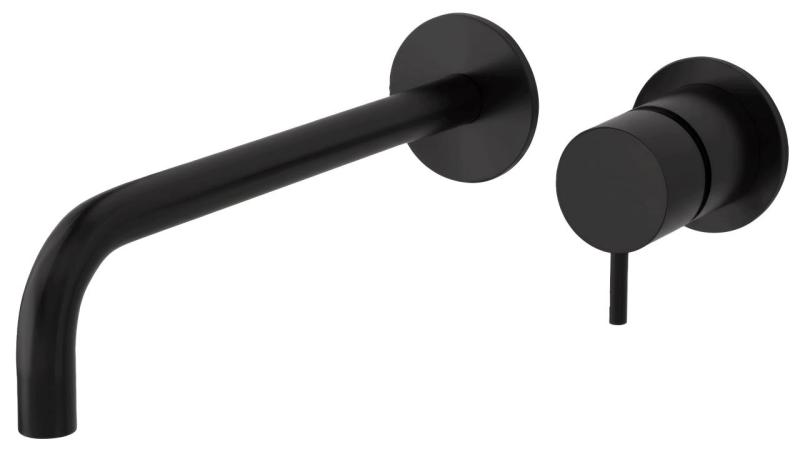 Waterevolution Flow upotettava pesuallashana, mattamusta, 25 cm:n ulostulo T116BPR-25