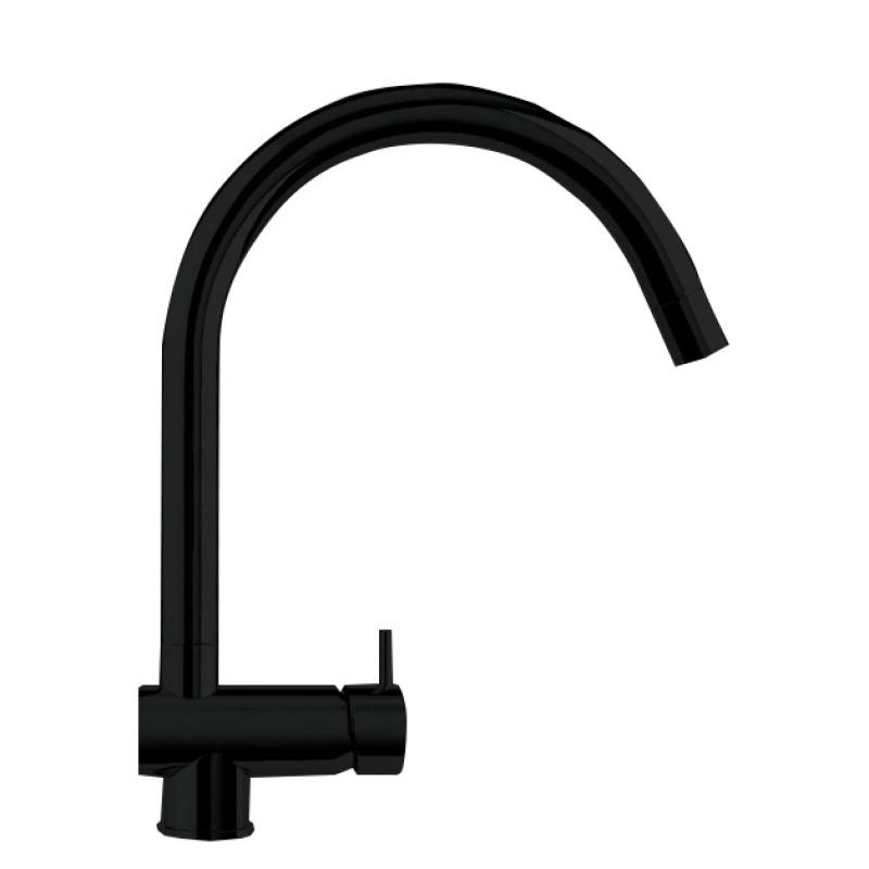 Waterevolution Flow Kitchen mixer with extractable shower and swivel spout Black T155PR