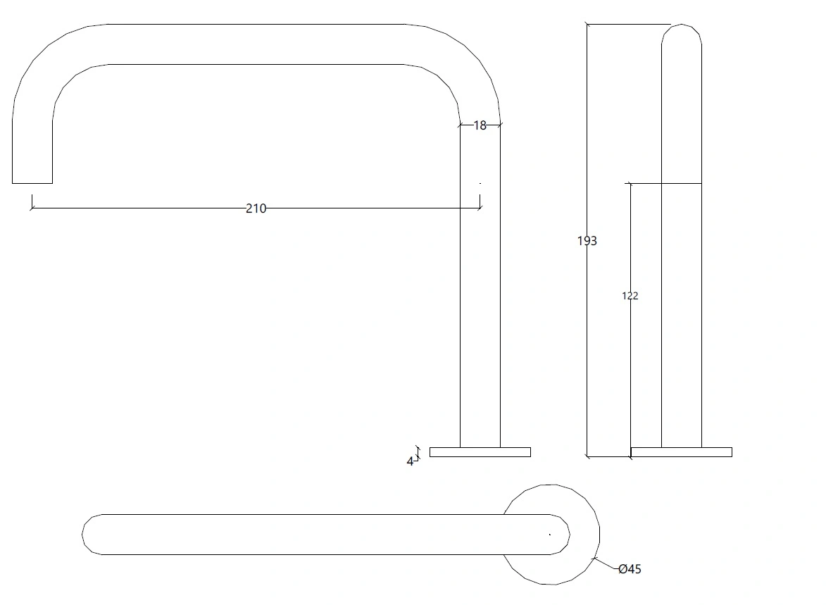 Waterevolution Flow 2-reikäinen pesuallashana mattamusta T112HPR