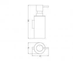 Waterevolution Deep saippua-annostelija kromi A22601