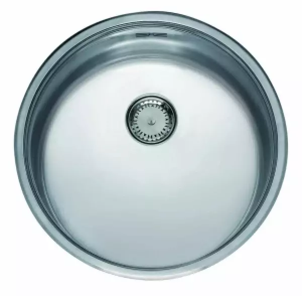 Reginox R26076 ronde roestvrijstalen spoelbak L18390 comfort Vlakbouw opbouw en onderbouw T2903LLU06GDS