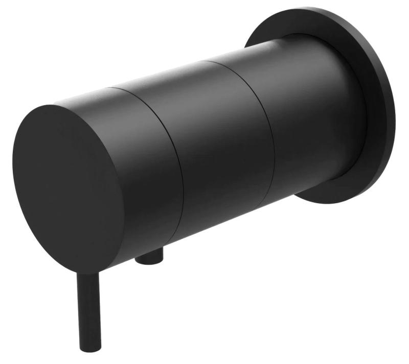 Waterevolution Flow -upotettava suihkutermostatti, pyöreä mattamusta ruusuke 1208778082 T142TBPR