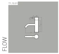 Waterevolution Flow pesuallashana matta valkoinen T1101ABR