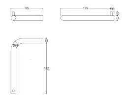 Waterevolution Flow WC-rolhouder zonder klep chroom A13001