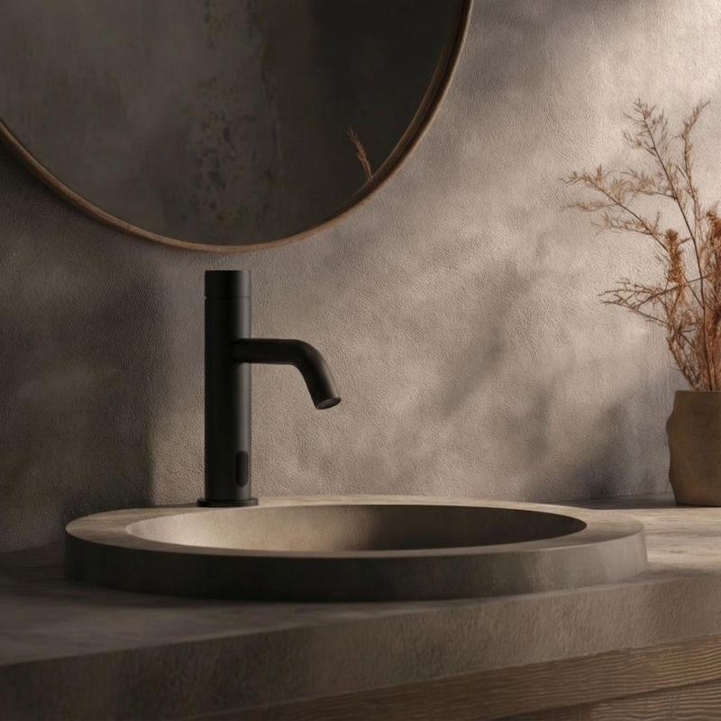 Waterevolution Flow elektroninen pesuallashana infrapuna paristokäyttöinen mattamusta T110EBPR