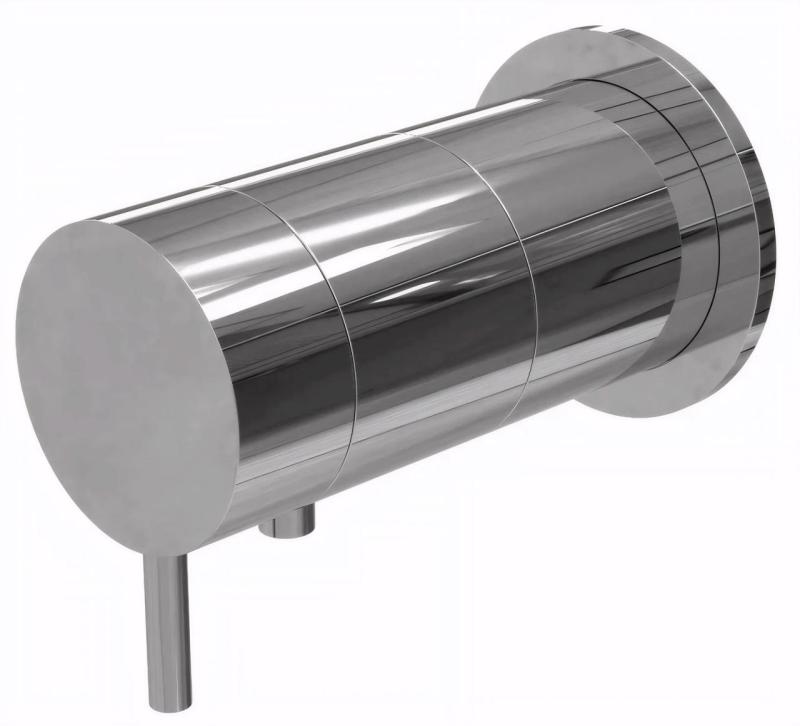 Waterevolution Flow upotettava suihkutermostatti, pyöreä ruusuke, kromi T142TB01