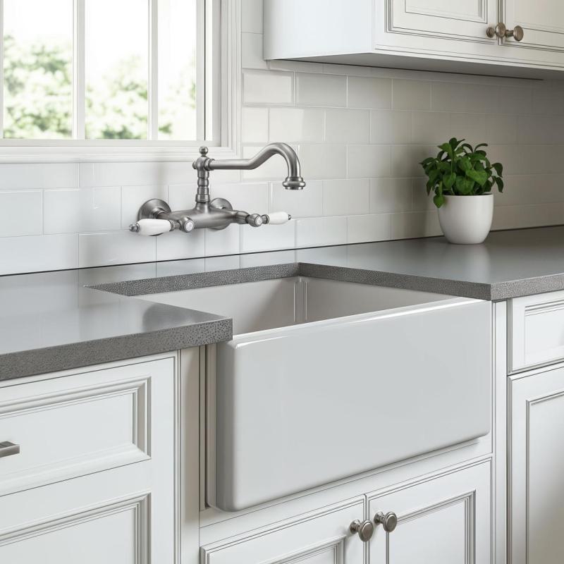 PB klassinen hana Seinäasennuksen seinähana Valkoiset kahvat RST 1208854192