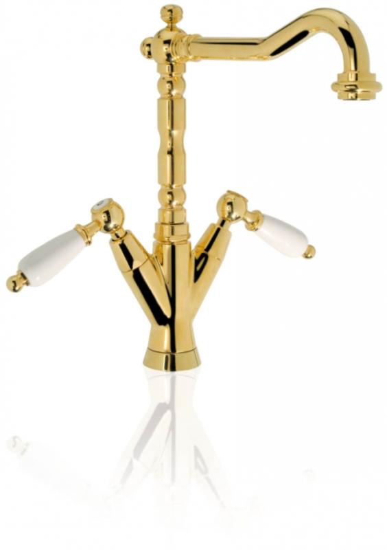 PB klassinen hanapesuallashana Valkoiset kahvat juoksuputki 18,5 cm Pronssi 1208854302