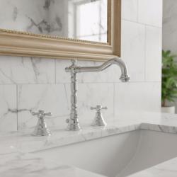 PB klassieke 3-aukkoiset pesuallashana tähtinupit 18,5 cm nokka Kromi 1208854922