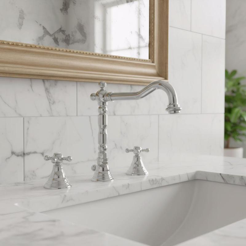 PB klassieke 3-aukkoiset pesuallashana tähtinupit 18,5 cm nokka Kromi 1208854922