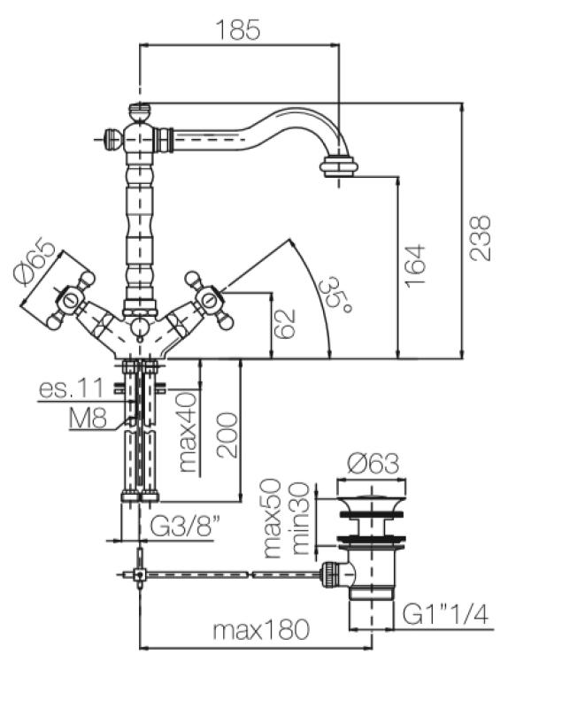 PB klassieke wastafelkraan sterknoppen uitloop 18,5 cm Chroom 1208854932

PB klassinen pesuallashana tähtikahvat juoksuputki 18,5 cm Kromi 1208854932