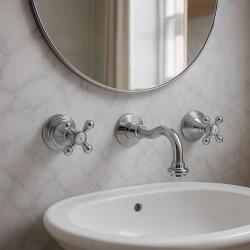 PB klassieke inbouw muurkraan met sterknoppen 20 cm uitloop Chroom 1208855072

PB klassinen seinään rakennettu hana tähtinupilla, 20 cm ulosvirtaus, kromi 1208855072