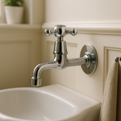 PB klassinen seinäasennettava vesihana tähtinupilla kylmälle vedelle kromi 1208855592