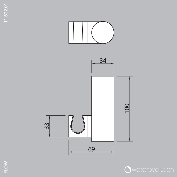 Waterevolution Flow kylpyhuonekaluste RST T1622IE