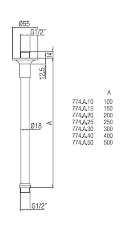 PB klassinen suihku kattovarsi pronssi 30cm 1208898952