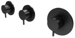 Waterevolution Flow sisäänrakennettu suihkutermostaatti kahdella sulkuventtiilillä mattamusta 1208916222