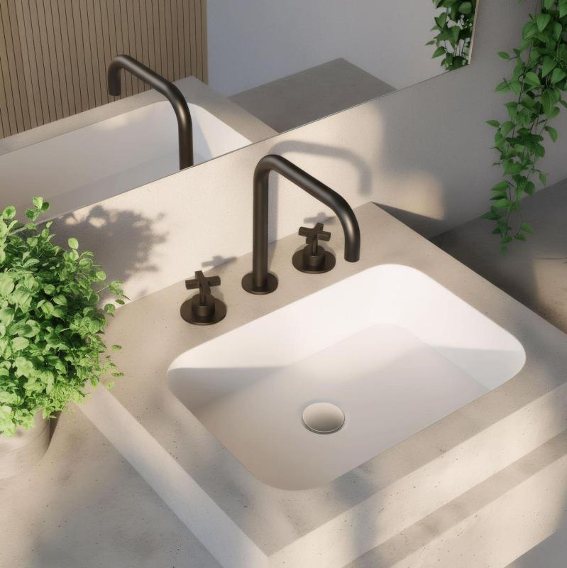 Waterevolution Cruz 3-reikäinen pesuallashana mattamusta 1208916602