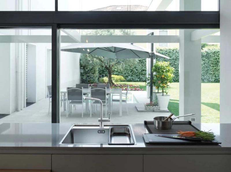 Franke RVS harjattu keittiöhana Atlas Neo, ulosvedettävä suutin inox 115.0521.438