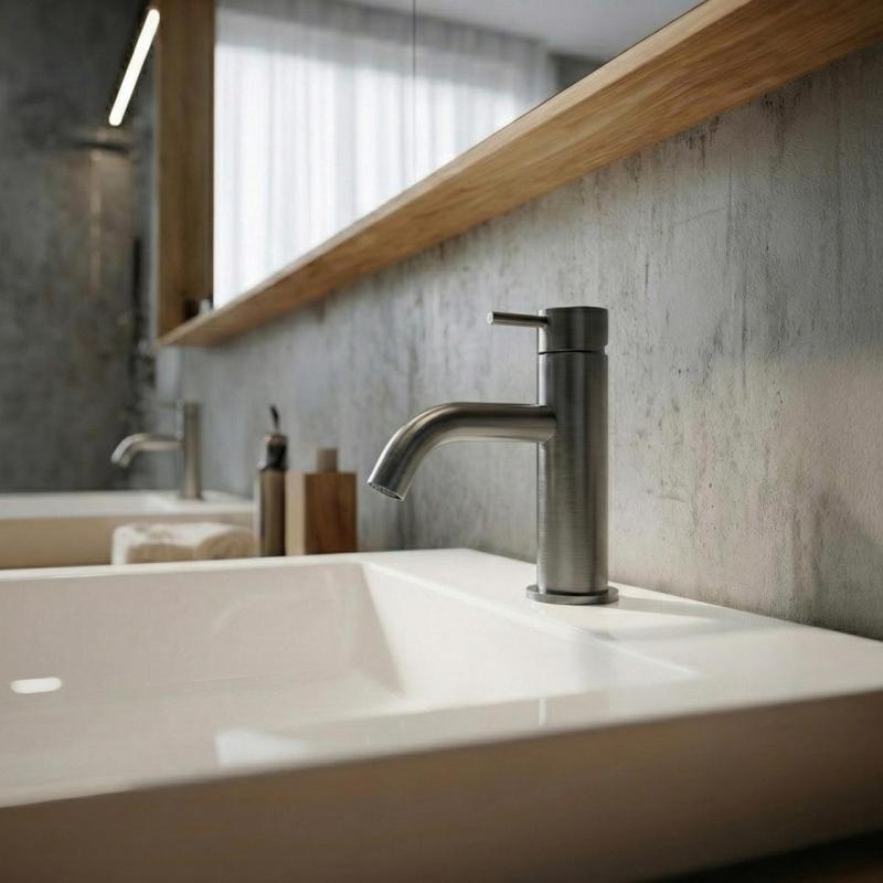 Waterevolution Flow pesuallashana PVD harjattu gun metal T110GME