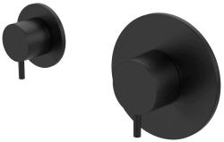 Waterevolution Flow inbouwdouchethermostaat met 1 omstelkraan mat zwart 1208920978