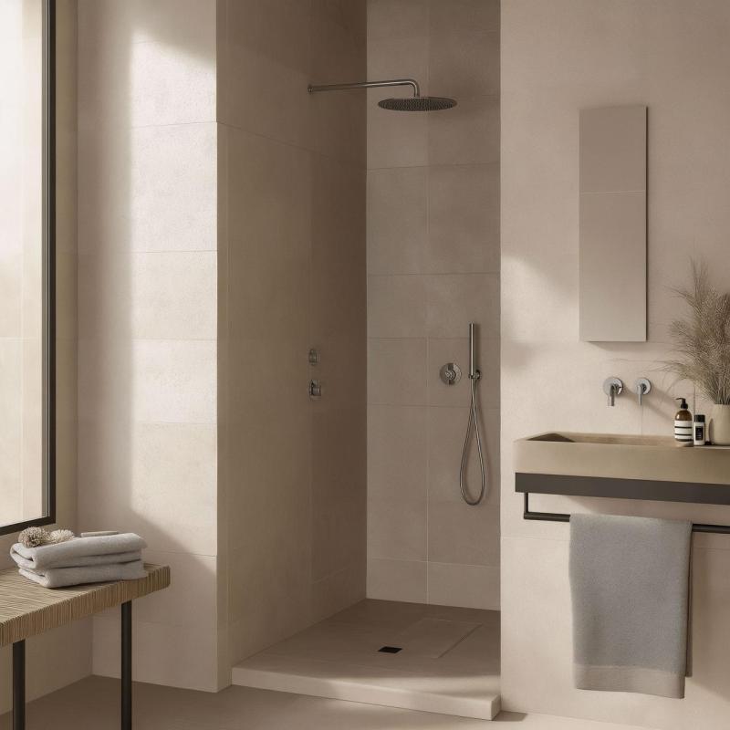 Waterevolution Flow upotettava suihkutermostaatti, 1 sulkuhana, kromi 1208920980