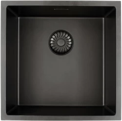 Caressi Black Line zwarte Quartz spoelbak 40 cm opbouw of onderbouw CAGRPP40BK-TU met zwarte korfplug 1208921310

Vertaling naar het Fins:
Caressi Black Line musta kvartsi allas 40 cm päälle-