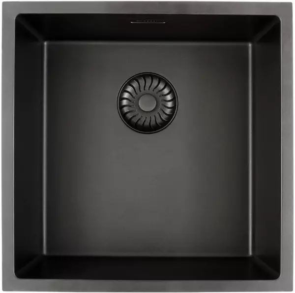 Caressi Black Line zwarte Quartz spoelbak 40 cm opbouw of onderbouw CAGRPP40BK-TU met zwarte korfplug 1208921310

Vertaling naar het Fins:
Caressi Black Line musta kvartsi allas 40 cm päälle-