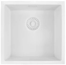 Caressi White Line valkoinen kvartsiallas 40cm päälle- tai upotettava CAGRPP40WH-TU 1208921340