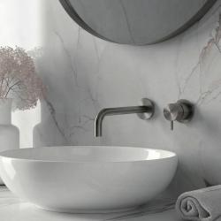 Waterevolution Flow Upouusi pesuallashana PVD Gun Metal, ulostulo 21 cm T116BGME-21