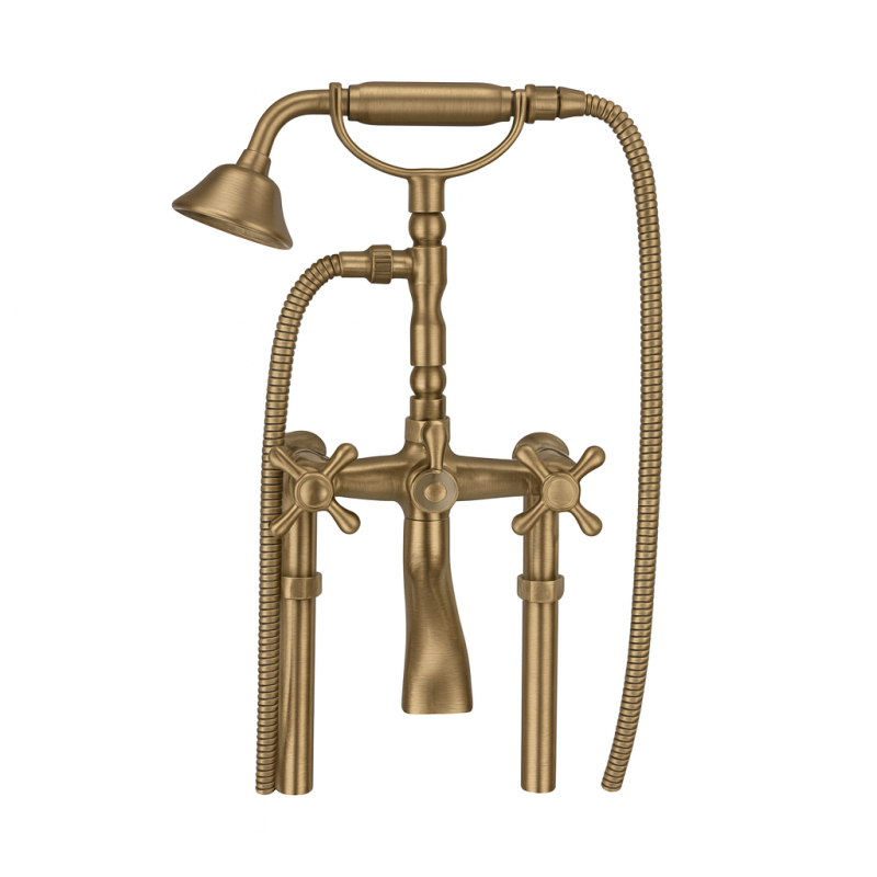 PB Vapaasti seisova kylpyammehana, nostalgiset tähtinupit, pronssi 6000