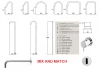 Waterevolution Flow inbouw wastafel infrarood sensor op batterijen geborsteld messing T118EBLE