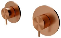 Waterevolution Flow upotettava suihkutermostatti, 1 vaihtoventtiili, kupari