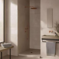 Waterevolution Flow upotettava suihkutermostatti, 1 vaihtoventtiili, kupari