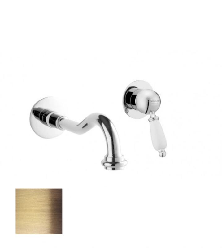 PB nostalginen sisäänrakennettu pesuallashana Vintage 21 cm ulosotto Pronssi