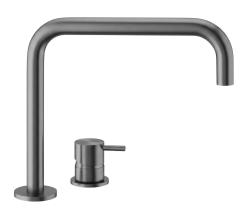 Waterevolution Flow 2-aukkoinen pesuallashana Gun Metal T112HGME