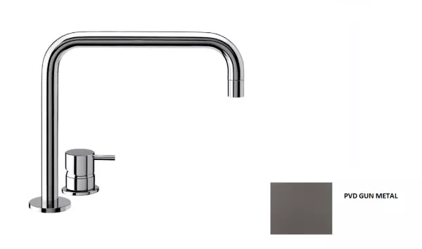 Waterevolution Flow 2-aukkoinen pesuallashana Gun Metal T112HGME