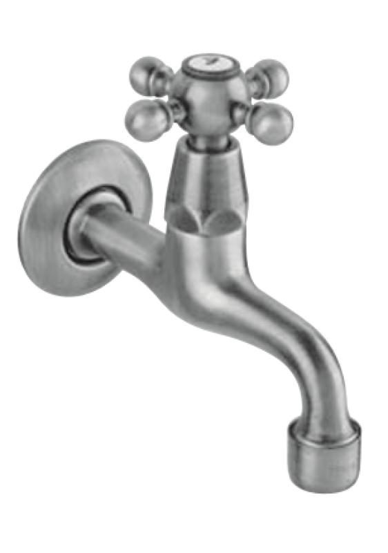 PB klassinen seinäasennettava vesihana tähtikahvalla kylmälle vedelle, mattamusta 1208952981