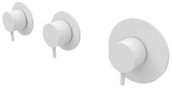 Waterevolution Flow sisäänrakennettu suihkutermostaatti kahdella sulkuventtiilillä, mattavalkoinen 1208953386