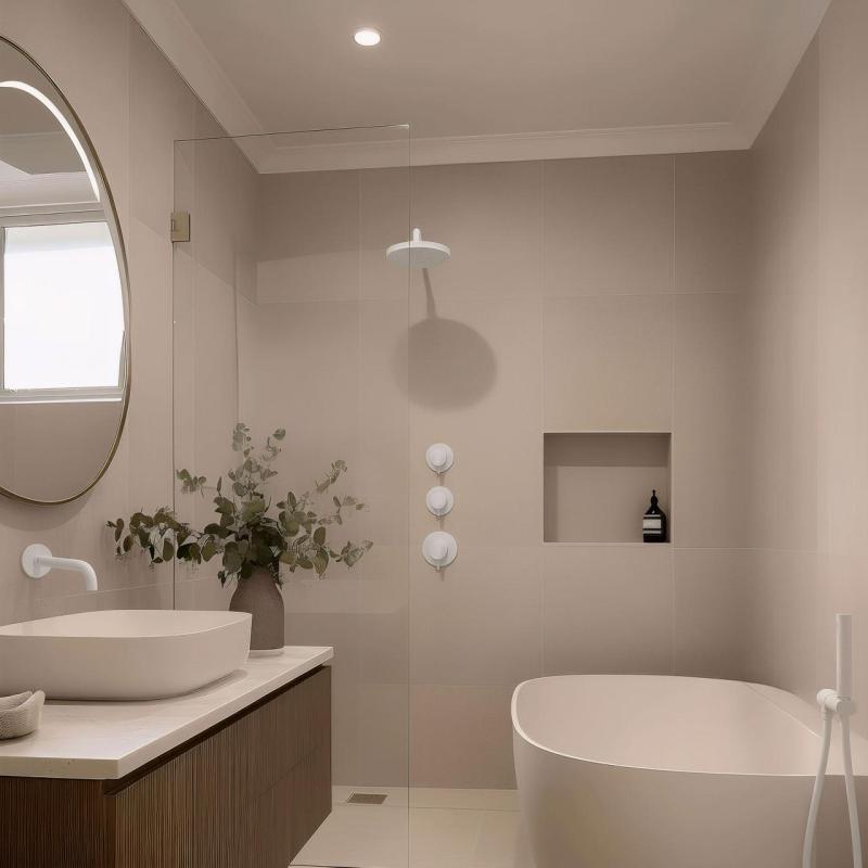 Waterevolution Flow sisäänrakennettu suihkutermostaatti kahdella sulkuventtiilillä, mattavalkoinen 1208953386