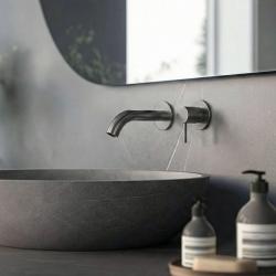 SB Round 316 sisäänrakennettava pesuallashana Gun Metal PVD 102mm