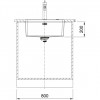 Franke Mythos MYX 110.45 rvs spoelbak 55x40cm onderbouw 1208953664