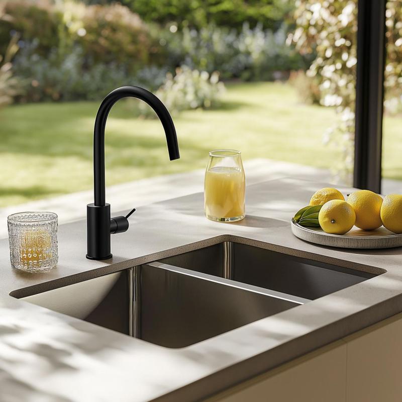 Franke Mythos MYX 160.34.16 BL puolitoista rst-altaat upotettu 34+16cm 122.0638.273