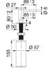 Franke Atlas gouden Inbouw zeepdispenser pvd gold 1208953788