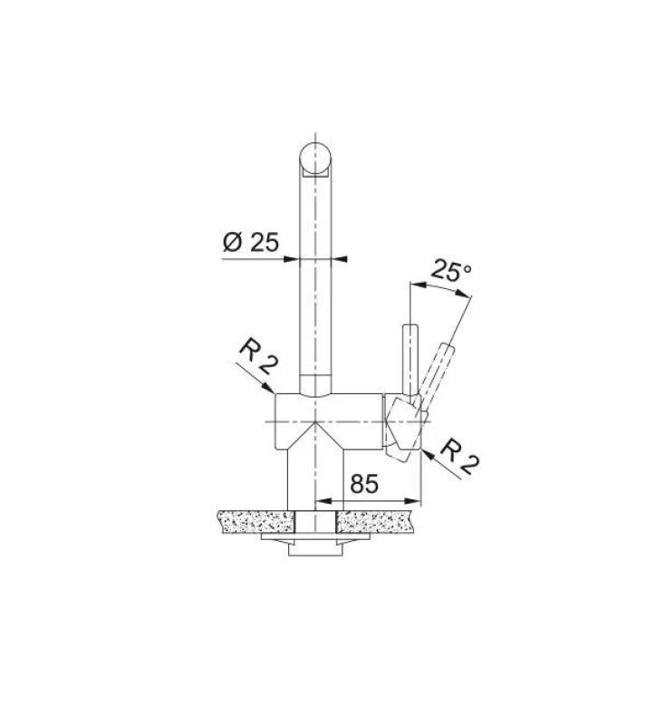 Franke kuparinen keittiöhana Atlas Neo ulosvedettävällä juoksuputkella pvd kupari 115.0628.208