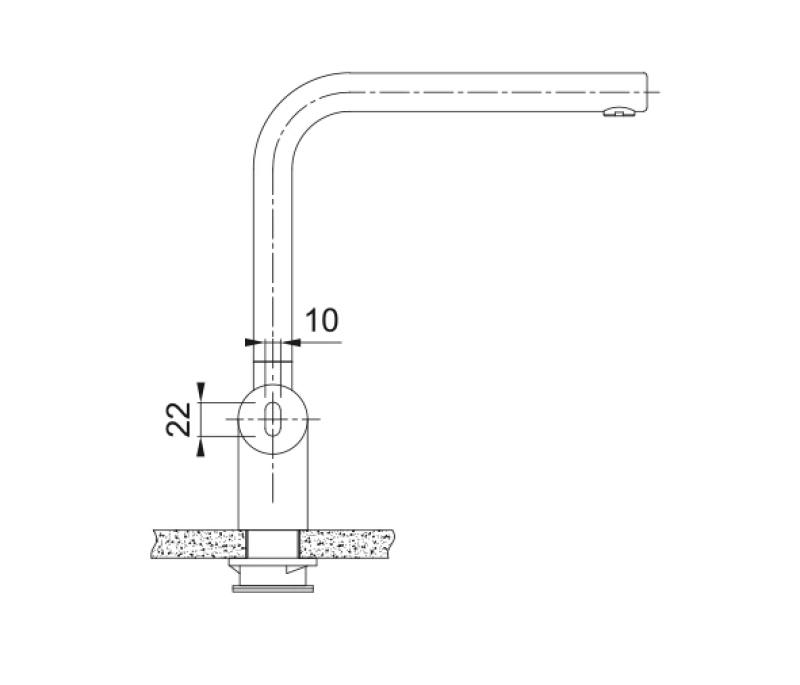 Franke harjattu musta sensorikeittiöhana Atlas Neo kääntyvällä juoksuputkella 115.0625.525