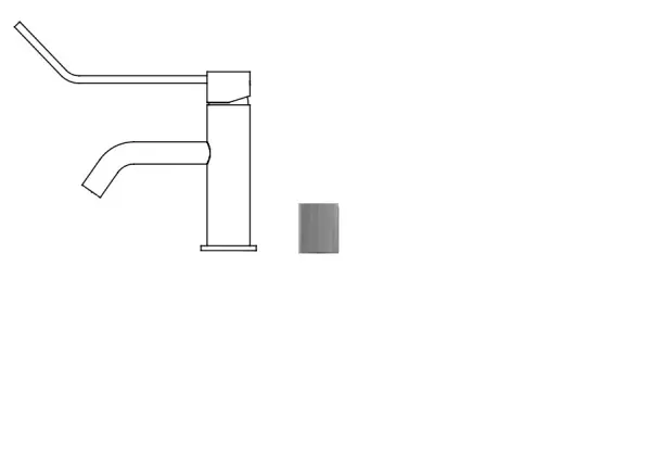 Waterevolution Flow-wasbak kraan incl. click plug RVS T111IE