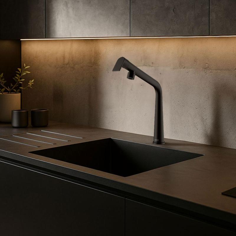 Franke Icon Keittiöhana mattamusta, kääntyvällä juoksuputkella 115.0625.187