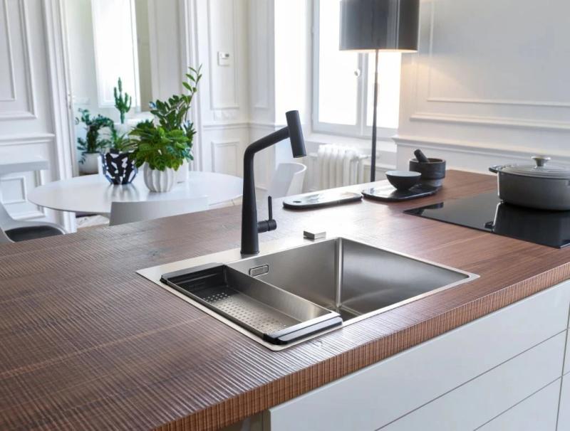 Franke Icon Keittiöhana mattamusta, ulosvedettävä juoksuputki 115.0625.190